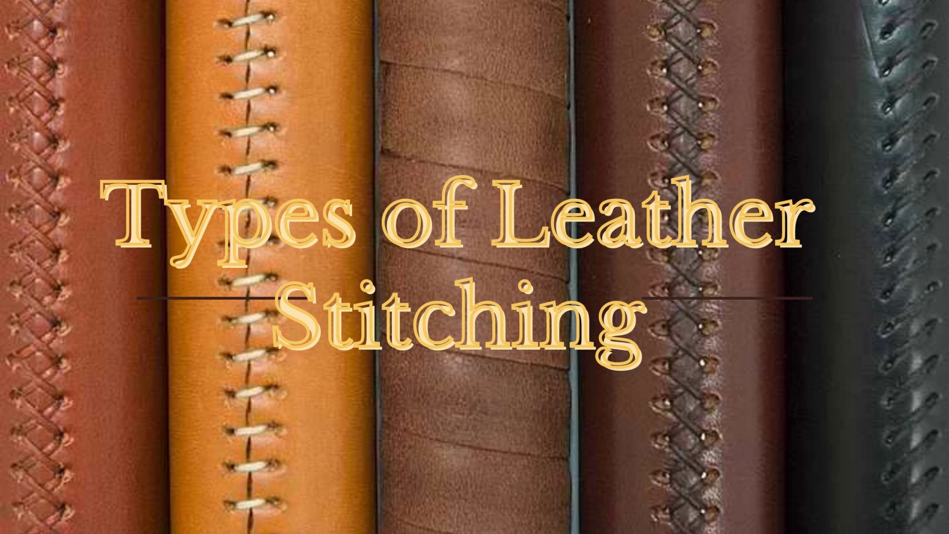 Types of leather stitches